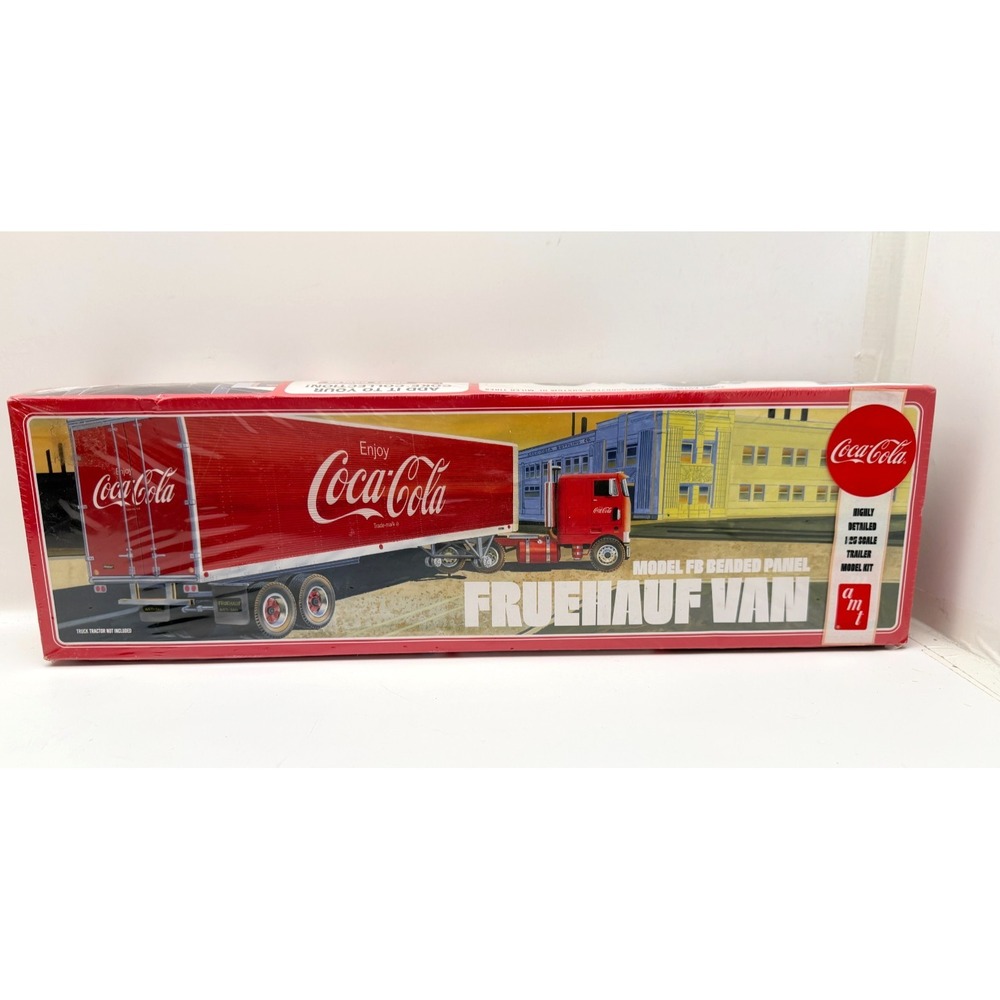 AMT Coca-Cola Fruehauf Beaded Panel Van Trailer Model Kit 1/25 Scale AMT1109/06 - Picture 5 of 11